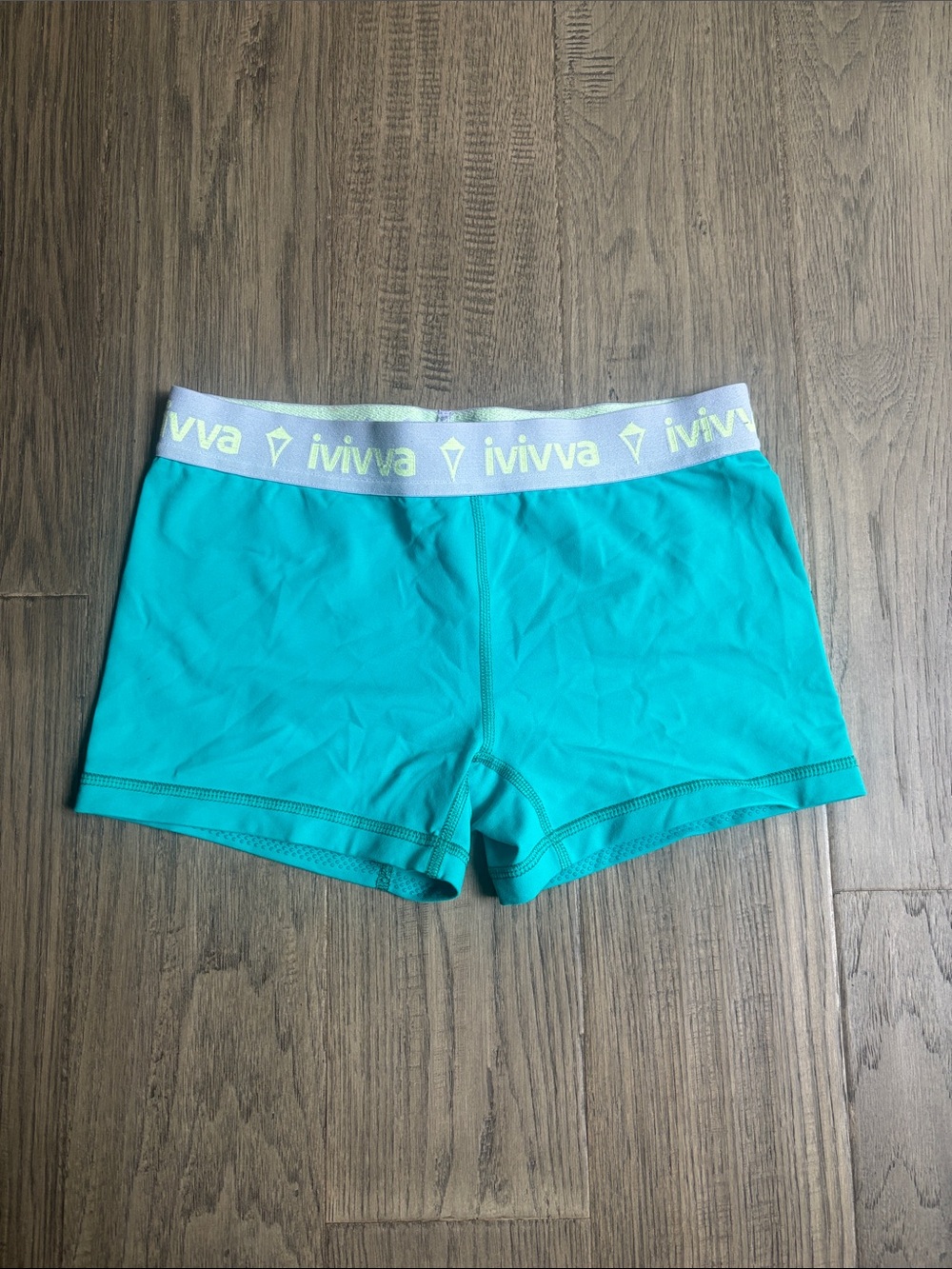 Ivivva | Teal Athletic Boyshorts with Branded Waistband Size 12